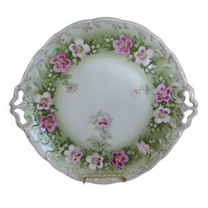 Antique Rosenthal Iris Bavaria Porcelain China Floral Serving Plate R.C. Crown